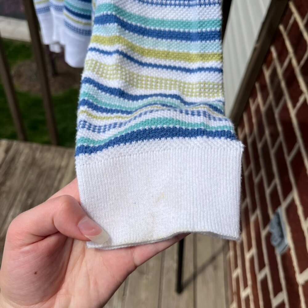 Pendleton Striped Button Down Sweater Women's Lar… - image 6